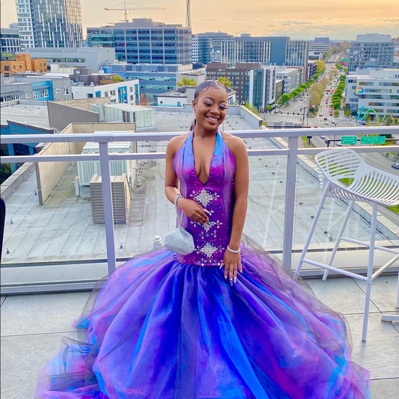 Starry Night Prom Dress🌌 - Picture 4 of 5